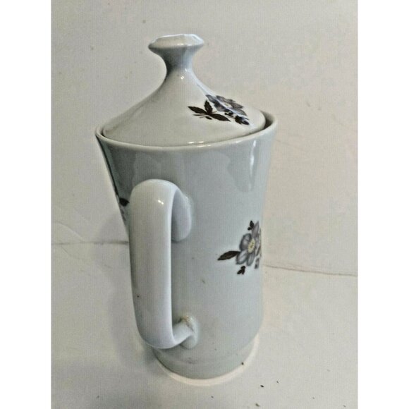 Vintage Bavarian Porcelan Tea Pot H.Waldenberg Hand Painted 8 1/2" Tall - Picture 4 of 12